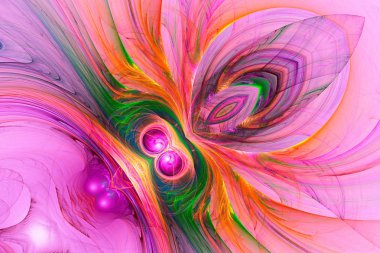 Soyut fraktal arkaplan. Soyut boyama çok renkli dokular. Hareket tatili geçmişi. Modern çok renkli geleceksel dinamik desen. Fraktal 3D grafik tasarımı.