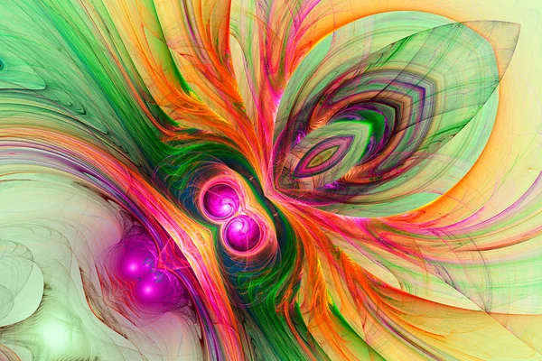 Abstract fractal shapes. Fantasy colorful chaotic fractal texture. 3D rendering illustration pattern.