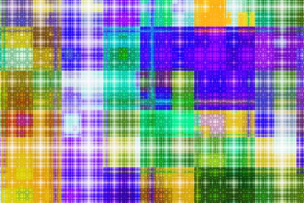 Formes Fractales Abstraites Texture Fractale Chaotique Colorée Fantastique Modèle Illustration — Photo