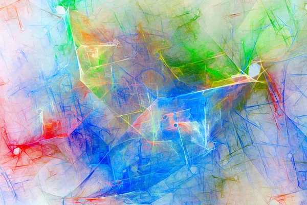 アブストラクトフラクタル背景抽象絵画多色質感運動休日の背景現代の多色未来的な動的パターン — ストック写真