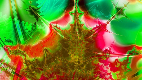 추상적 프랙탈 백그라운드 Abstract Painting Multicolor Texture Motion Holiday Background — 스톡 사진