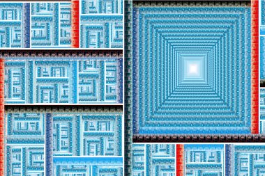 3d soyut bilgisayar üretilmiş fraktal dizayn. Fraktal hiç bitmeyen bir desen. Fraktallar, farklı ölçeklerde kendine benzeyen sonsuz derecede karmaşık desenlerdir.