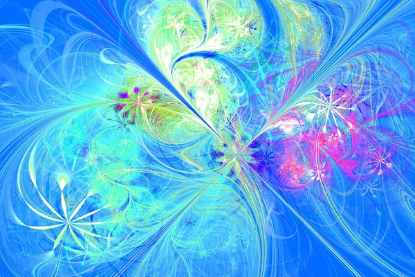 Blume Symphony Computer Generierte Fraktale Kunstwerke Für Kreative Kunst Design — Stockfoto