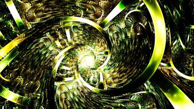 Soyut fraktal sanat arka plan çizim uzayı geometrisi. Arkaplan fraktal çoklu renk dokusundan oluşur ve hayal gücü, yaratıcılık ve tasarım projelerinde kullanılmak için uygundur