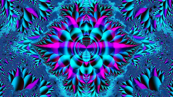 Abstract Fractal Art Achtergrond Illustratie Ruimte Geometrie Achtergrond Bestaat Uit — Stockfoto