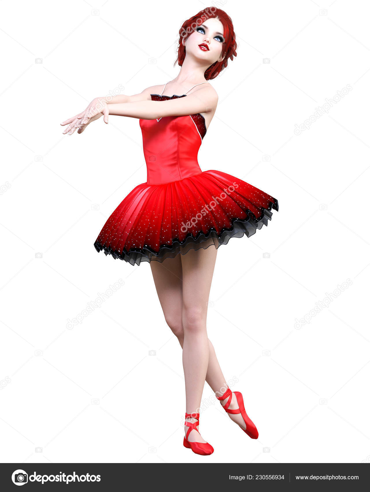 red ballerina