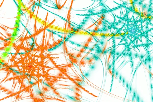 Abstrait Art Fractal Arrière Plan Illustration Espace Géométrie Fond Composé — Photo