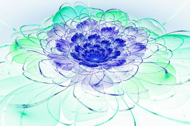 renkli çiçek, 3d bilgisayar fractal sanat yaratıcı sanat, tasarım ve entertainmen için oluşturulan.