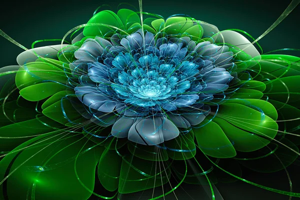 Exotic flower.colorful flower, 3d computer generated fractal artwork for creative art, design and entertainmen