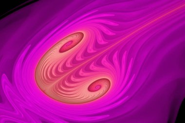 Serideki renkler, süslü boyalar. Arkaplan fraktal renk dokusundan oluşur ve hayal gücü, yaratıcılık ve tasarım projelerinde kullanılmak için uygundur