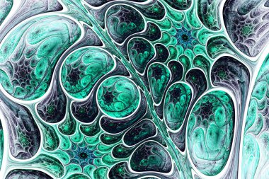 Soyut fantezi süsleme desen. Tebrik kartları veya t-shirt için yaratıcı fraktal tasarım