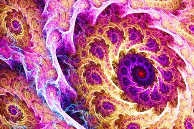 3D soyut bilgisayar fraktal tasarım oluşturulan. Fraktal hiç bitmeyen kalıptır. Fraktallar arasında farklı ölçek kendini benzer sonsuz karmaşık desenler vardır