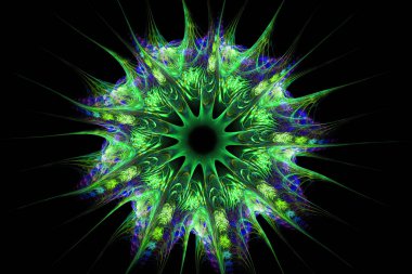 3D soyut bilgisayar fraktal tasarım oluşturulan. Fraktal hiç bitmeyen kalıptır. Fraktallar arasında farklı ölçek kendini benzer sonsuz karmaşık desenler vardır