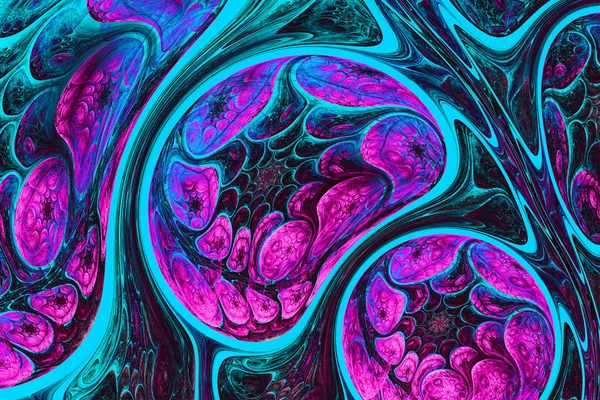 Kleuren Serie Decoratieve Verf Achtergrond Bestaat Uit Fractal Kleur Textuur — Stockfoto