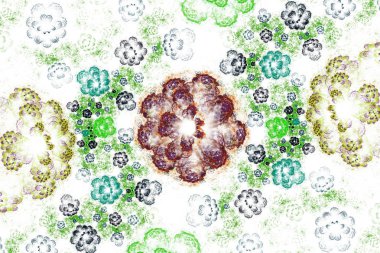 3D soyut bilgisayar fraktal tasarım oluşturulan. Fraktal hiç bitmeyen kalıptır. Fraktallar arasında farklı ölçek kendini benzer sonsuz karmaşık desenler vardır