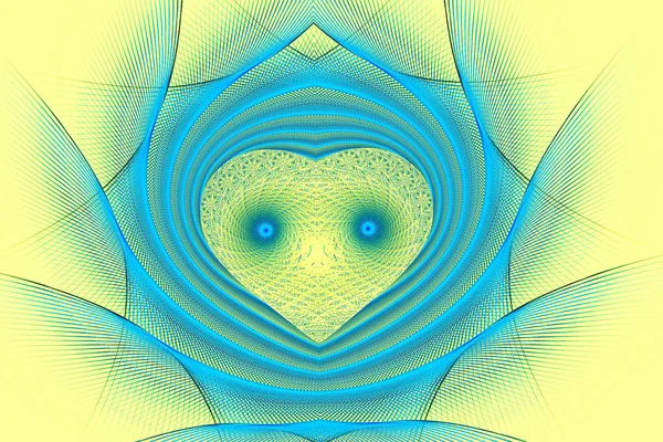 Абстрактна Фрактальна Мистецька Фонова Ілюстрація Просторової Геометрії Фон Складається Фрактальної — стокове фото