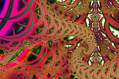 3D Soyut Fraktal arka plan. Tasarım öğesi el ilanı, broşür, web, reklam ve diğer grafik tasarımcı işleri için. Dijital Kolaj. Raster klip ar