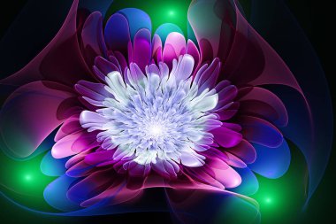 Parlak çiçek. Boyama çok renkli doku soyut. Hareket tatil arka plan. Modern çok renkli fütüristik dinamik desen. Fraktal 3d sanat yaratıcı grafik desig