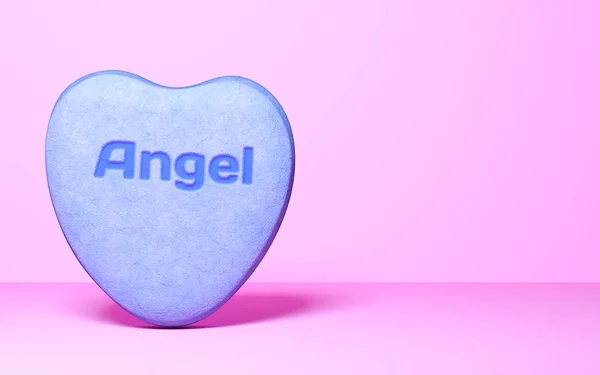 Süßigkeiten Form Von Heart Valentine Hochzeit Card Minimal Style Copy — Stockfoto