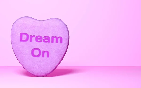 Dulce Caramelo Forma Card Minimal Boda Heart Valentine Style Copy — Foto de Stock