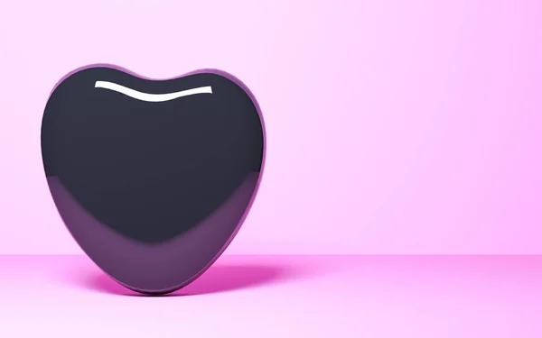 Süße Bonbons Form Von Heart Valentine Hochzeitskarte Minimal Style Render — Stockfoto