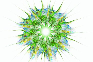 Soyut fraktal sanat arka plan çizim uzayı geometrisi. Arkaplan fraktal çoklu renk dokusundan oluşur ve hayal gücü, yaratıcılık ve tasarım projelerinde kullanılmak için uygundur