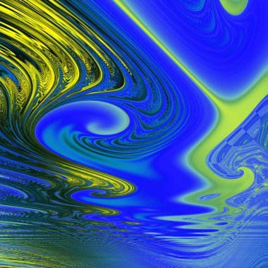 Soyut fantezi süsleme desen. Tebrik kartları veya t-shirt için yaratıcı fraktal tasarım