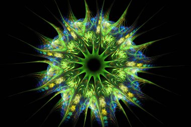 3D Soyut Fraktal arka plan. Tasarım öğesi el ilanı, broşür, web, reklam ve diğer grafik tasarımcı işleri için. Dijital Kolaj. Raster klip ar