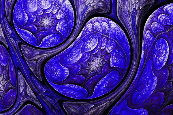 Formas Fractais Abstratas Fantasia Colorido Textura Fractal Caótico Padrão Ilustração — Fotografia de Stock
