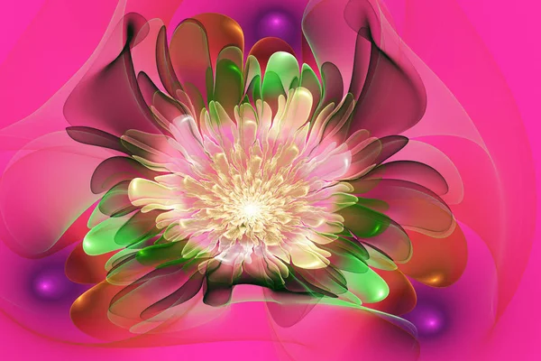 Parlak Çiçek Boyama Çok Renkli Doku Soyut Hareket Tatil Arka — Stok fotoğraf