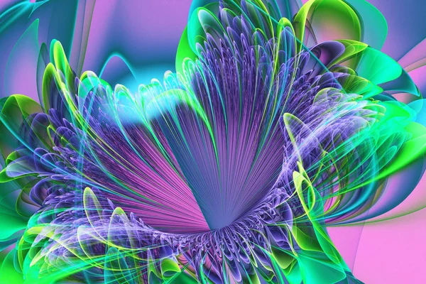 Fényes Virág Absztrakt Festészet Többszínű Textúra Mozgás Holiday Háttér Modern — Stock Fotó