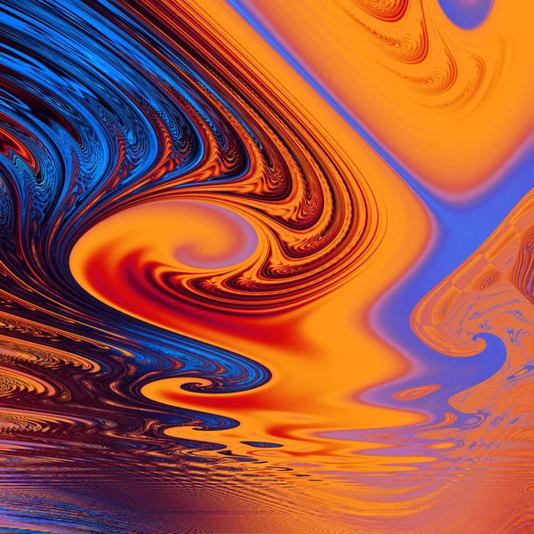 Kleuren Serie Decoratieve Verf Achtergrond Bestaat Uit Fractal Kleur Textuur — Stockfoto