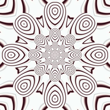 Soyut fraktal bandana baskı. Desen tasarım yastık, halı, kilim, kumaş için kare. İpek boyun atkı, atkı, şal, wra için Mandala tasarım