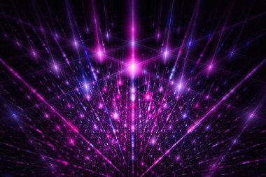 Soyut fraktal sanat arka plan çizim uzayı geometrisi. Arkaplan fraktal çoklu renk dokusundan oluşur ve hayal gücü, yaratıcılık ve tasarım projelerinde kullanılmak için uygundur