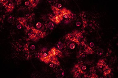 Soyut fantezi süsleme desen. Tebrik kartları veya t-shirt için yaratıcı fraktal tasarım