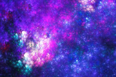 Starry gökyüzü. Soyut Fraktal arka plan. Soyut boyama çok renkli doku. Hareket tatili geçmişi. Modern çok renkli futuristik dinamik desen. Fraktal 3D sanat yaratıcı grafik tasarım