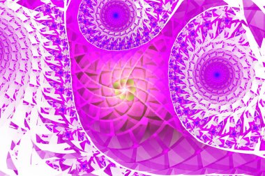 Üç boyutlu soyut fraktal arkaplan. Broşür, web, reklamlar ve diğer grafik tasarımcıları için tasarım öğesi. Dijital kolaj. Raster klipsi sanatı