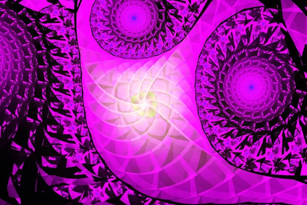 Abstract Fractal Art Background Illustration Space Geometry Background Consists Fractal — Stock Photo, Image