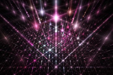 3d soyut bilgisayar üretilmiş fraktal dizayn. Fraktal hiç bitmeyen bir desen. Fraktallar, farklı ölçeklerde kendine benzeyen sonsuz derecede karmaşık desenlerdir.