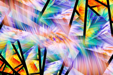 3D sürreal çizim. Kutsal geometri. Gizemli gevşeme kalıbı. Fraktal soyut doku. Dijital sanat eseri grafik astroloji büyüsü