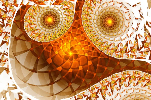 Abstract Fractal Art Achtergrond Illustratie Ruimte Geometrie Achtergrond Bestaat Uit — Stockfoto