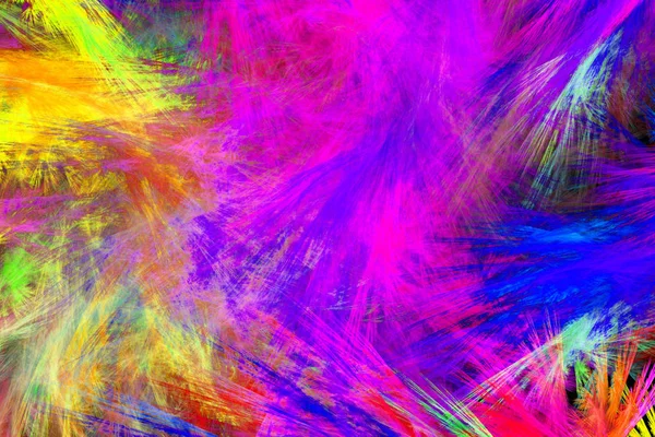 Abstract Fractal Achtergrond Abstract Schilderen Multicolor Textuur Motion Vakantie Achtergrond — Stockfoto