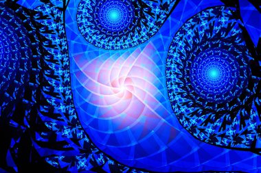 3D soyut fraktal arka plan