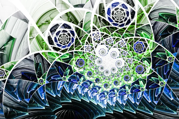 3D fractal αφηρημένα φόντο — Φωτογραφία Αρχείου