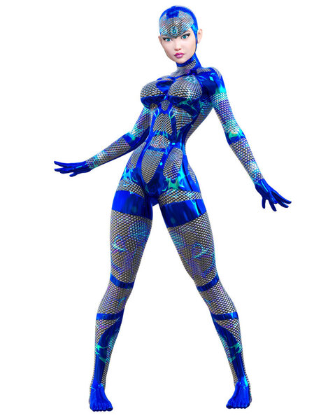 3D-изображение женщины
