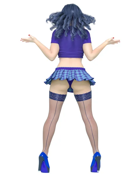 3D woman render — Stock Photo, Image