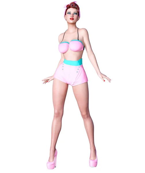 Mulher 3D renderizar — Fotografia de Stock