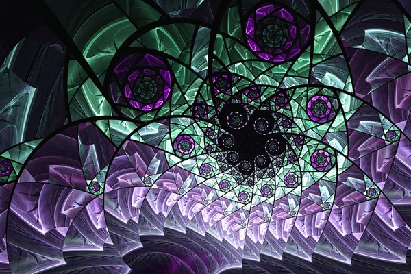 Fondo fractal abstracto 3D — Foto de Stock