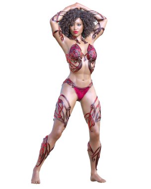 Savaşçı amazon kadını.