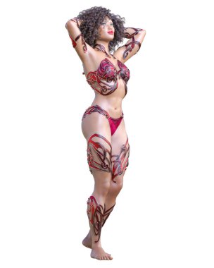 Savaşçı amazon kadını.